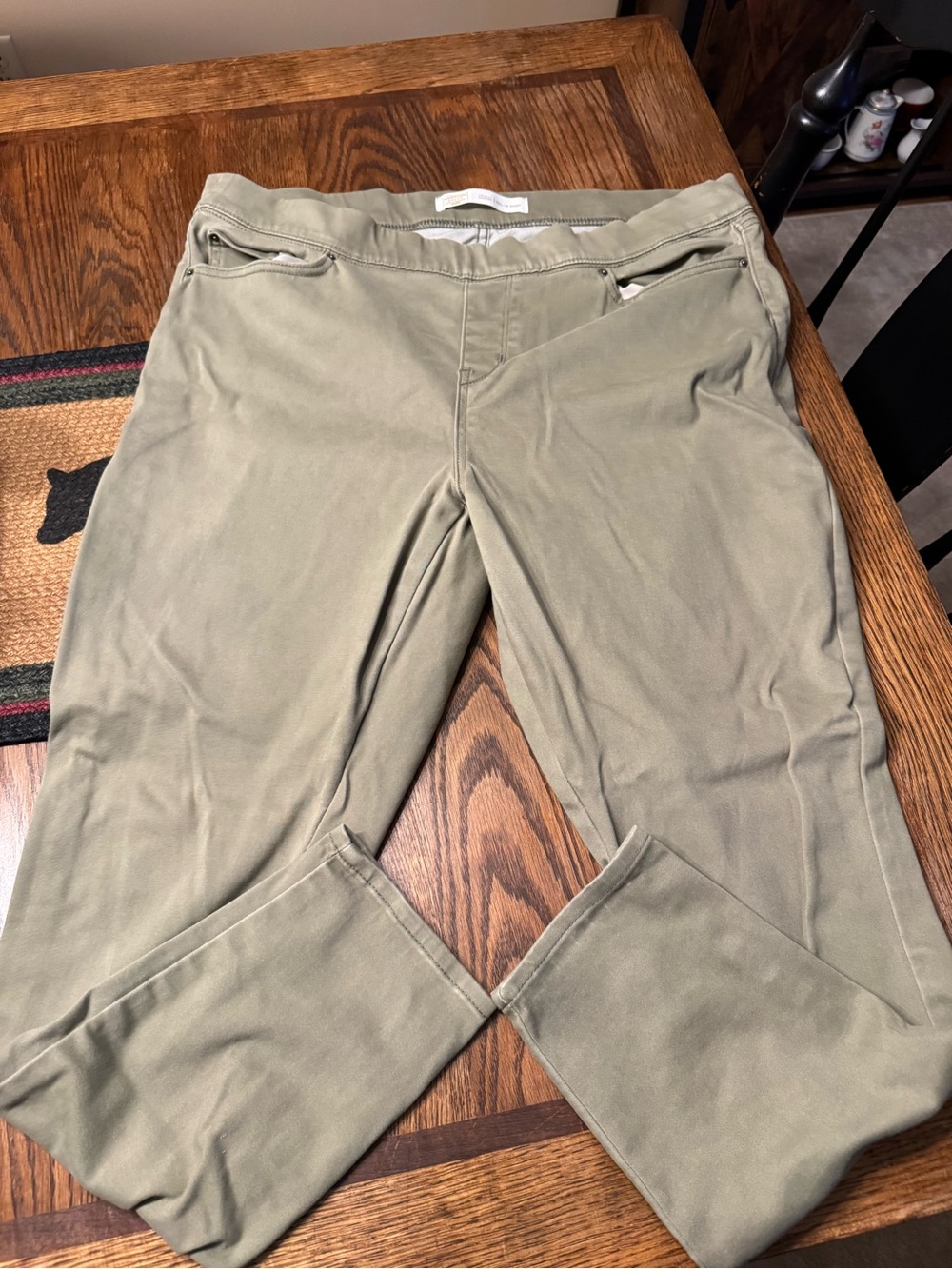 Levi's Olive Khaki Slim Stretch Chinos